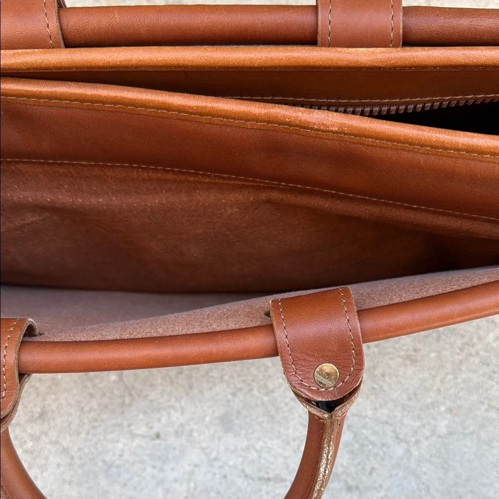 Vintage Brown Leather Briefcase